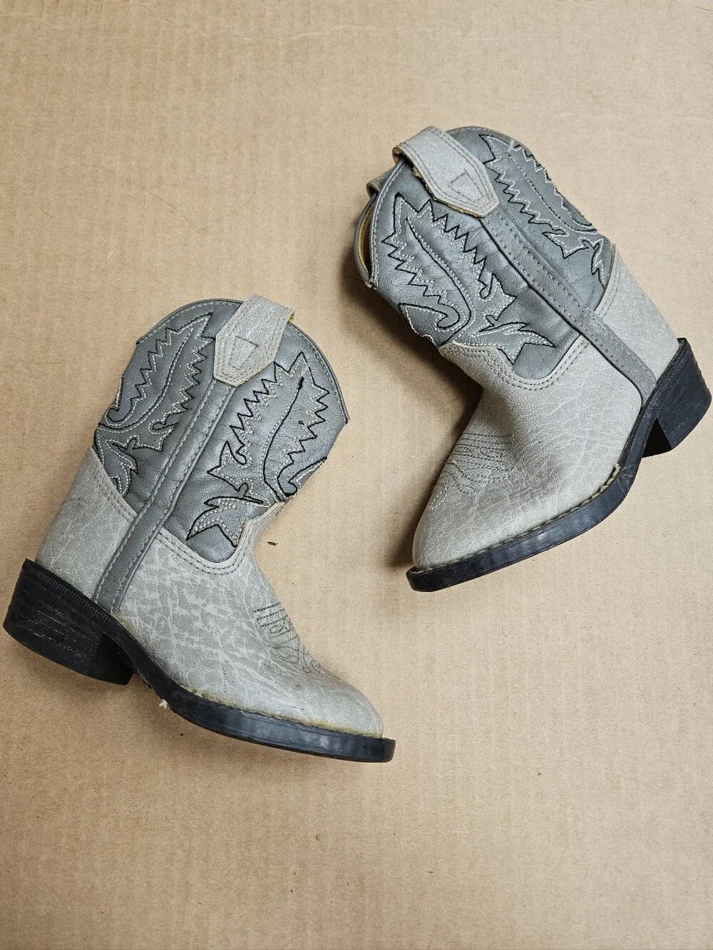 Laredo Toddler Cowboy Boots Size 6.5 Western Leather Boots Boy Girl